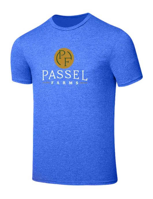 Seriously Soft Royal Frost T-Shirt w/Passel Farms Logo