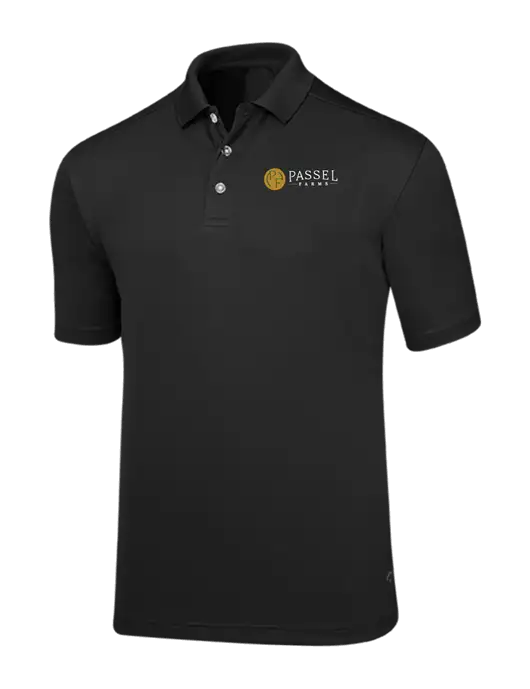 Callaway Core Black Performance Polo w/Passel Farms Logo