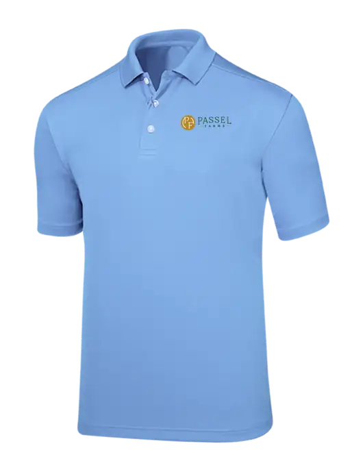 Callaway Core Light Blue Performance Polo w/Passel Farms Logo