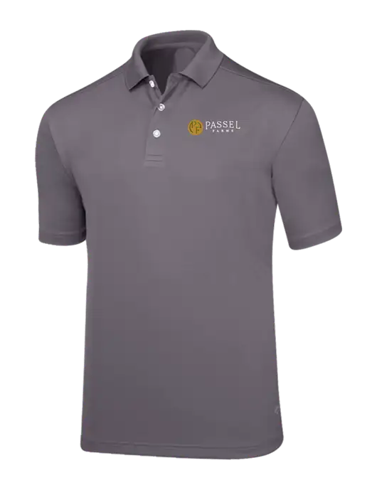 Callaway Core Medium Grey Performance Polo w/Passel Farms Logo