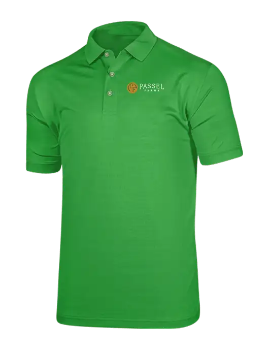 Callaway Vibrant Kelly Green Ventilated Polo w/Passel Farms Logo