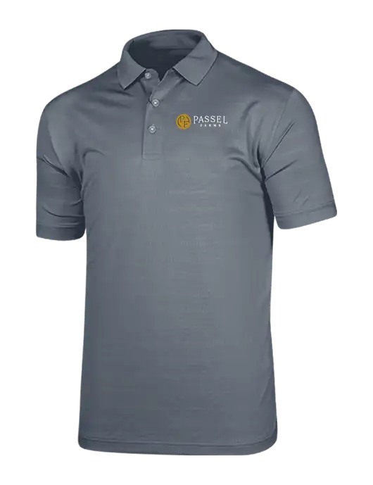 Callaway Vibrant Light Grey Ventilated Polo w/Passel Farms Logo