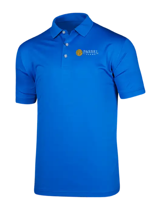 Callaway Vibrant Royal Blue Ventilated Polo w/Passel Farms Logo