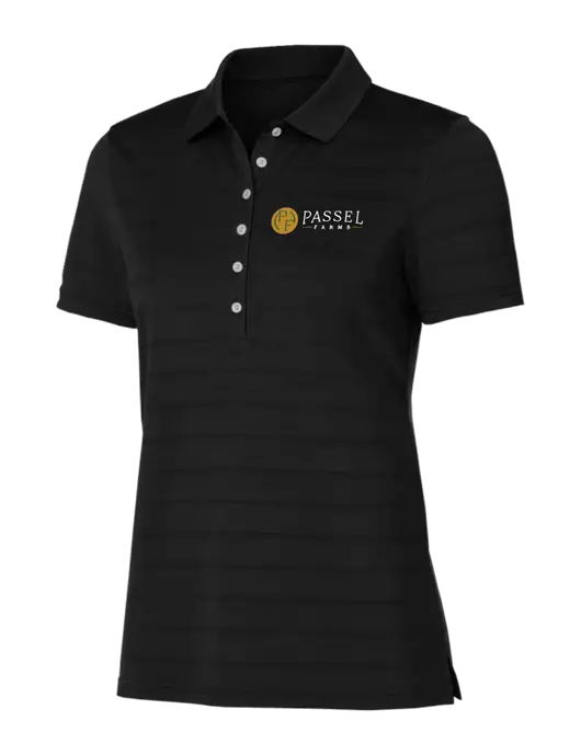 Callaway Womens Black Ventilated Polo w/Passel Farms Logo