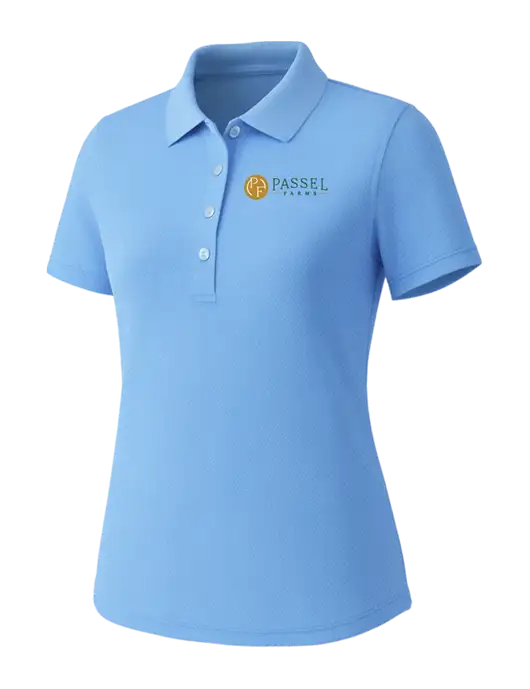 Callaway Womens Core Light Blue Performance Polo w/Passel Farms Logo