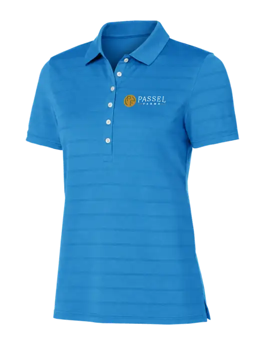 Callaway Womens Royal Blue Ventilated Polo w/Passel Farms Logo