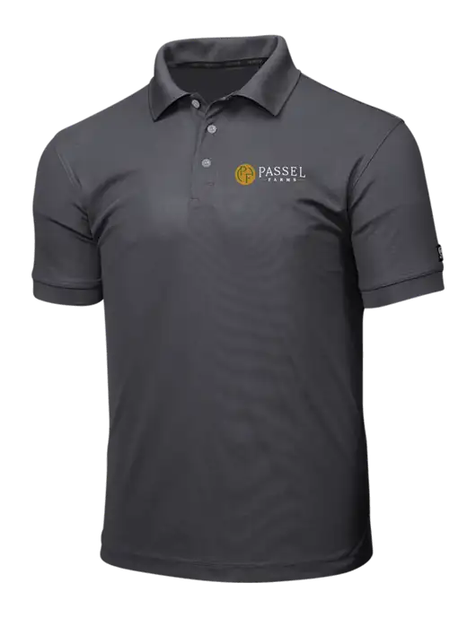 OGIO Charcoal Grey Caliber 2.0 Polo w/Passel Farms Logo