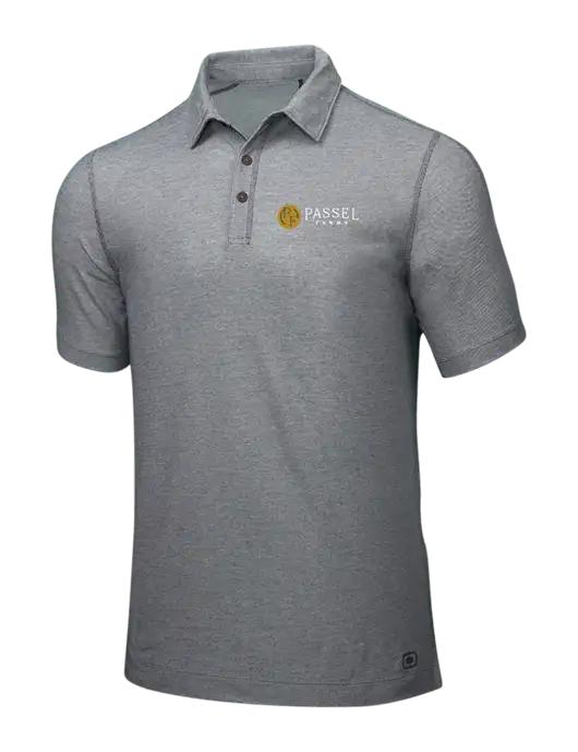 OGIO Medium Grey ONYX Polo w/Passel Farms Logo