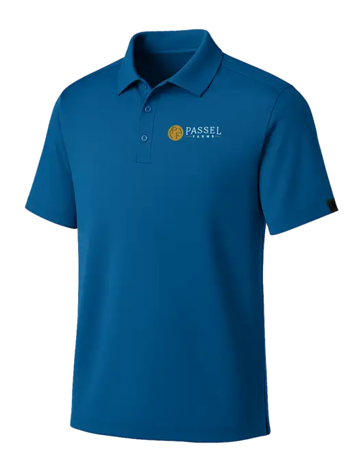 OGIO Royal Blue Framework Polo w/Passel Farms Logo