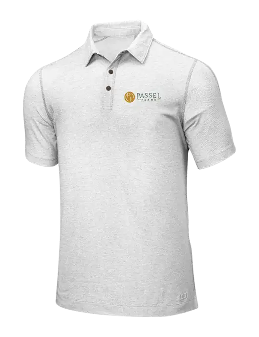 OGIO White ONYX Polo w/Passel Farms Logo