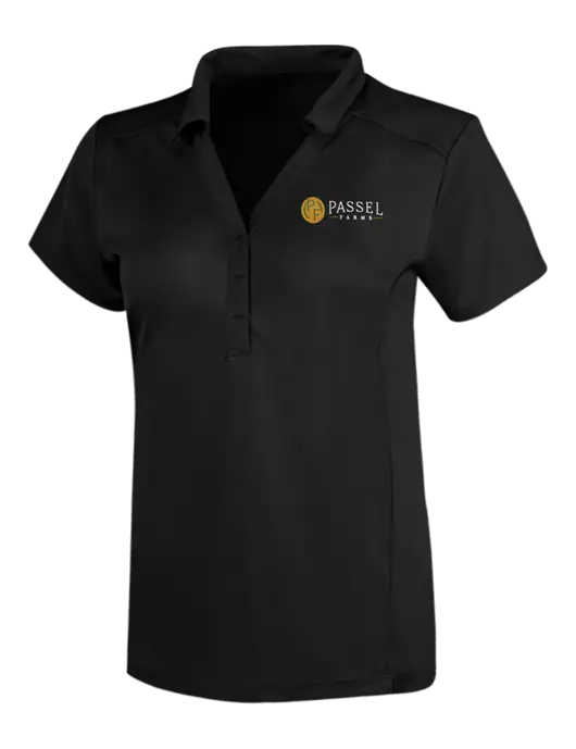 OGIO Blacktop Womens Framework Polo w/Passel Farms Logo