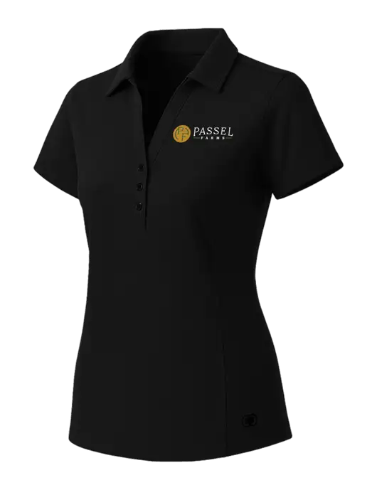 OGIO Womens Blacktop ONYX Polo w/Passel Farms Logo