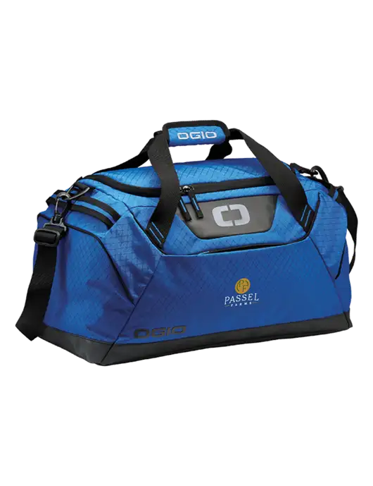 OGIO Royal Blue Catalyst Duffle
 w/Passel Farms Logo