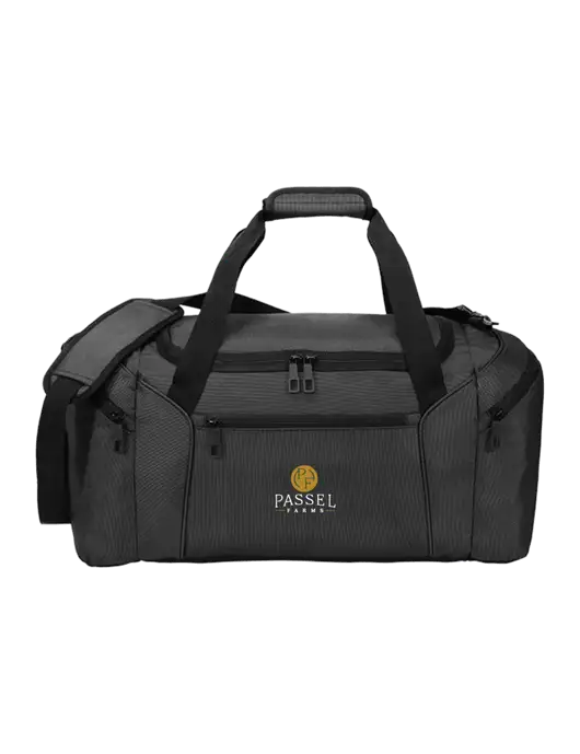Slim & Lite Dark Grey Duffel    w/Passel Farms Logo
