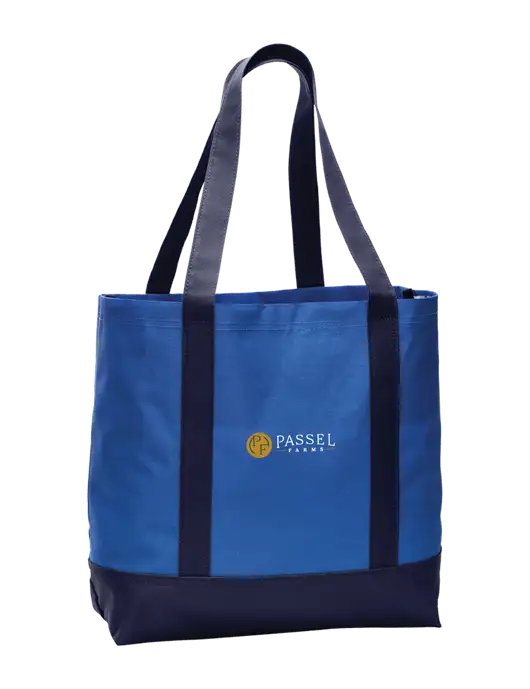 Carryall Blue/Navy Day Tote Twilight w/Passel Farms Logo