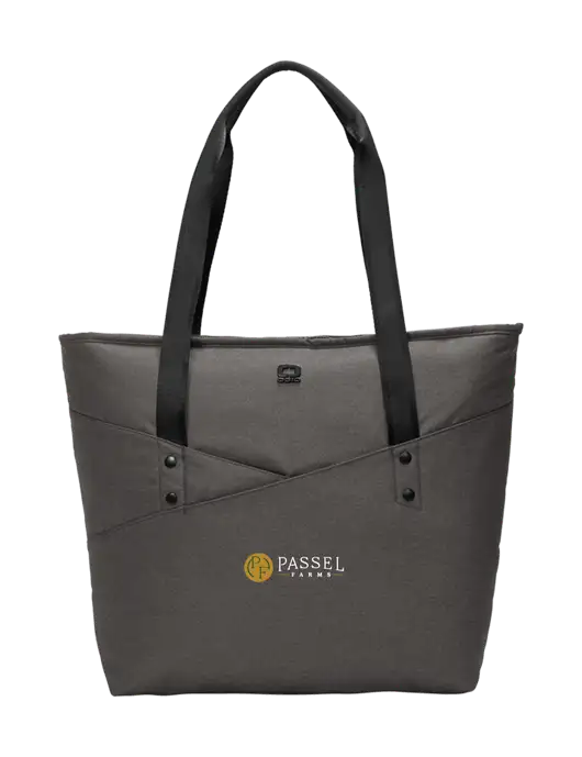 OGIO Tarmac Heather Downtown Tote 
 w/Passel Farms Logo