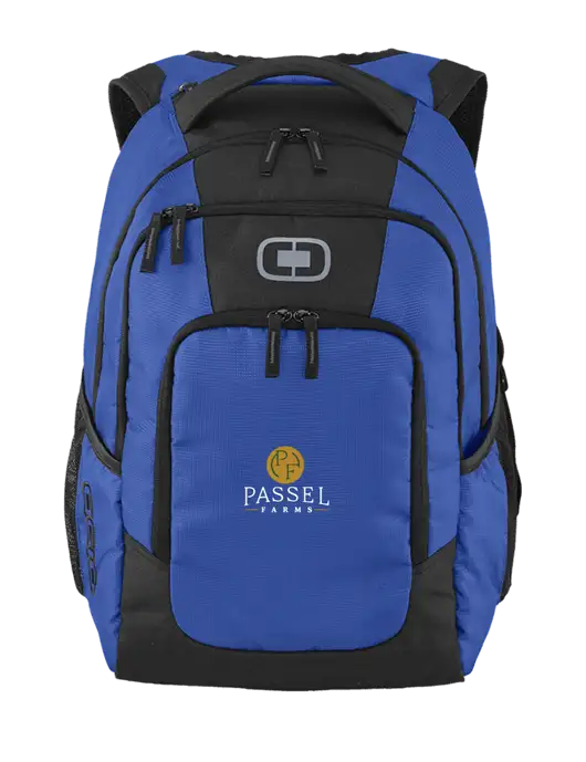 OGIO Cobalt Logan Laptop Backpack
 w/Passel Farms Logo