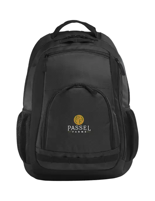 Xtreme Dark Grey/Black/Black Backpack w/Passel Farms Logo