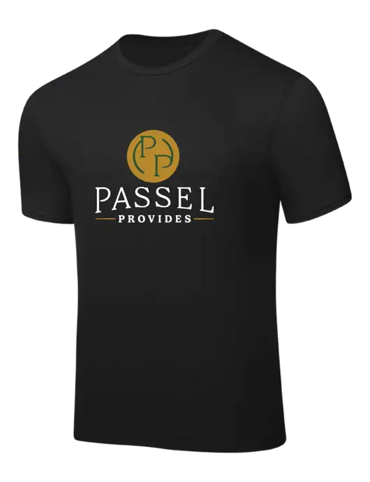 Black PosiCharge Competitor Tee w/Passel Provides Logo