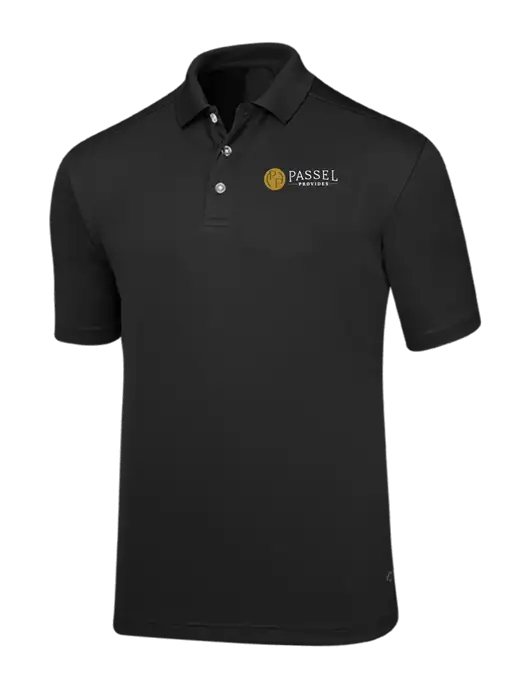 Callaway Core Black Performance Polo w/Passel Provides Logo
