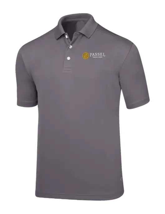 Callaway Core Medium Grey Performance Polo w/Passel Provides Logo