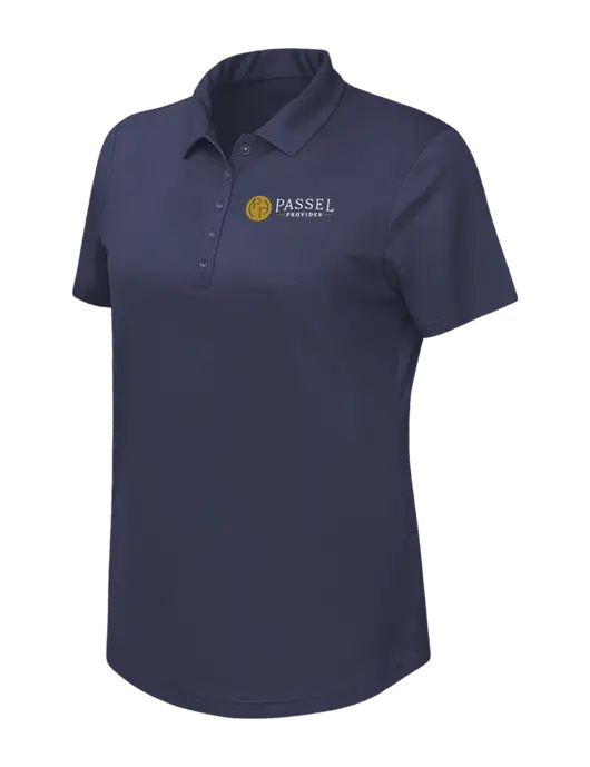 Callaway Womens Birdseye Navy Polo w/Passel Provides Logo
