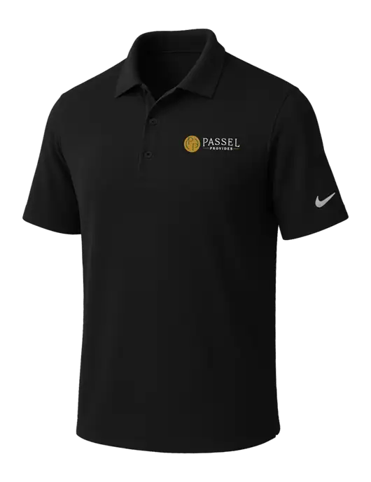NIKE Black Dri-Fit Micro Pique Polo w/Passel Provides Logo