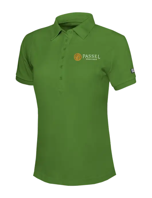 OGIO Womens Dark Kelly Green Jewel Polo w/Passel Provides Logo