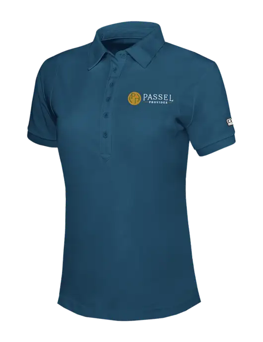 OGIO Womens Light Navy Jewel Polo w/Passel Provides Logo