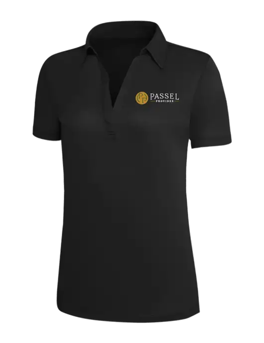 Black Silk Touch Womens Performance Polo w/Passel Provides Logo