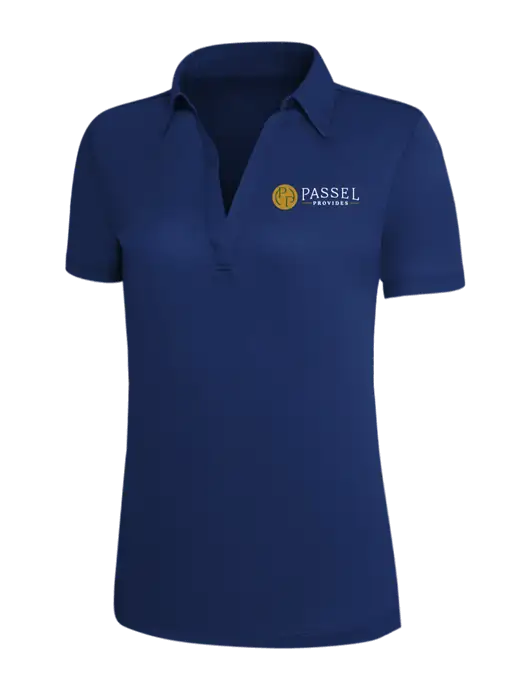 Dark Royal Silk Touch Womens Performance Polo w/Passel Provides Logo