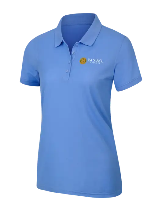 Carolina Blue Womens Core Classic Pique Polo w/Passel Provides Logo