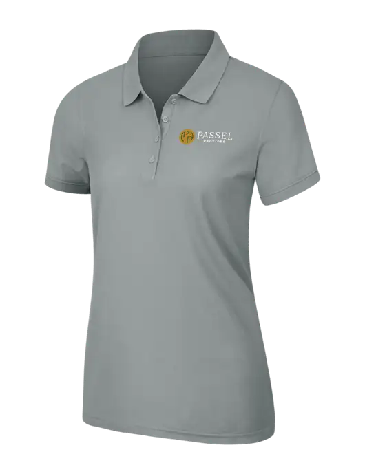 Light Grey Womens Core Classic Pique Polo w/Passel Provides Logo
