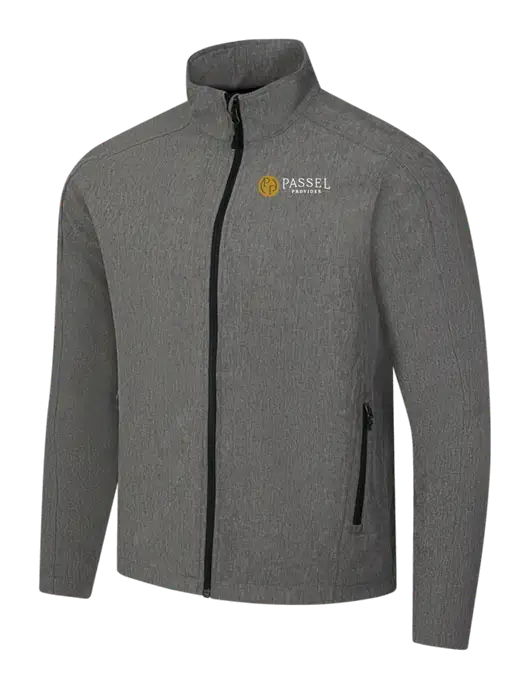 Medium Grey Heather Core Soft Shell Jacket w/Passel Provides Logo