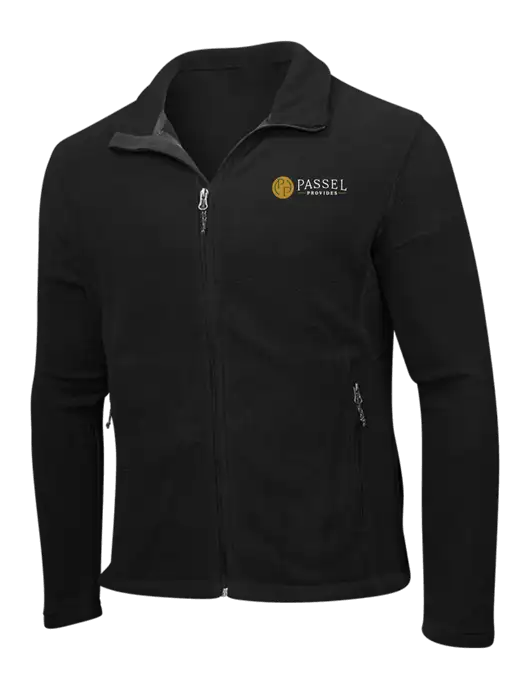 Black Fleece Jacket w/Passel Provides Logo