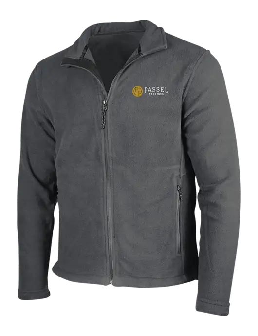 Dark Grey Fleece Jacket w/Passel Provides Logo