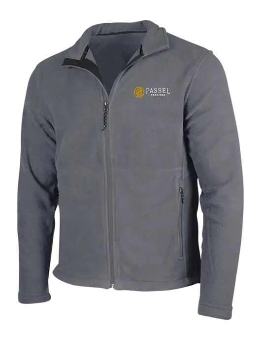 Medium Grey Fleece Jacket w/Passel Provides Logo