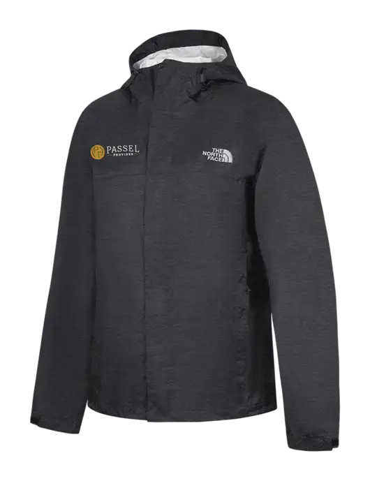 The North Face Dark Grey Heather DryVent Rain Jacket w/Passel Provides Logo