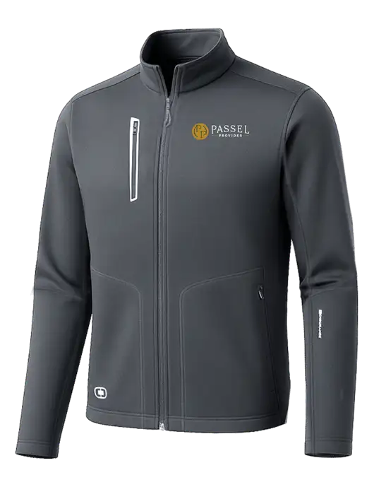 OGIO Dark Grey Endurance Fulcrum Full-Zip w/Passel Provides Logo