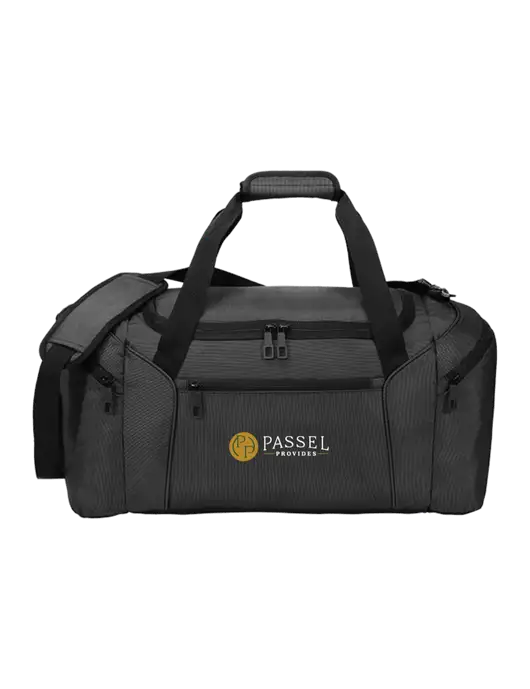 Slim & Lite Dark Grey Duffel    w/Passel Provides Logo