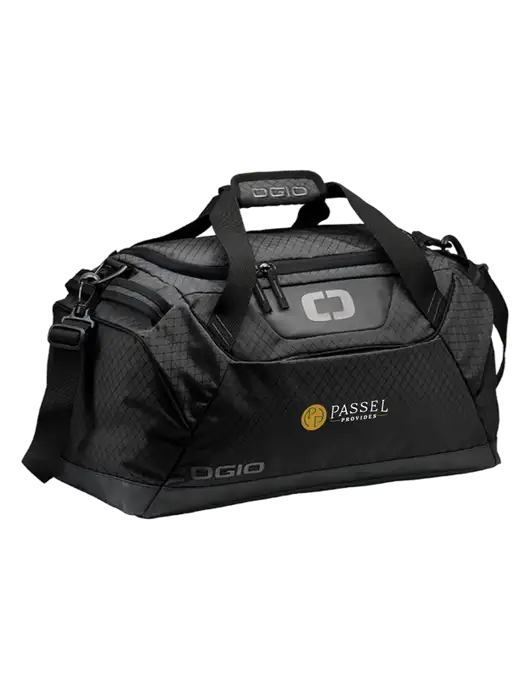 OGIO Black Catalyst Duffle
 w/Passel Provides Logo