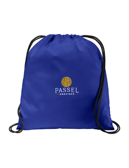 Drawstring  Royal Cinch Pack w/Passel Provides Logo