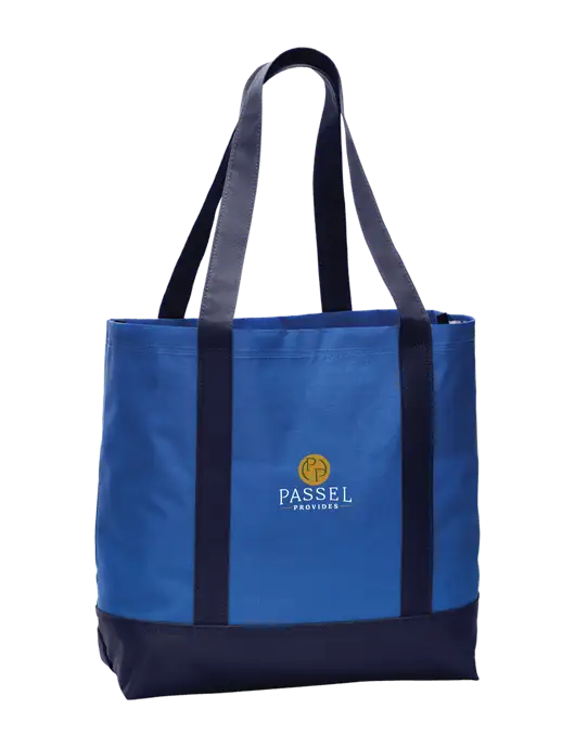 Carryall Blue/Navy Day Tote Twilight w/Passel Provides Logo