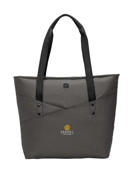 OGIO Tarmac Heather Downtown Tote 
 w/Passel Provides Logo