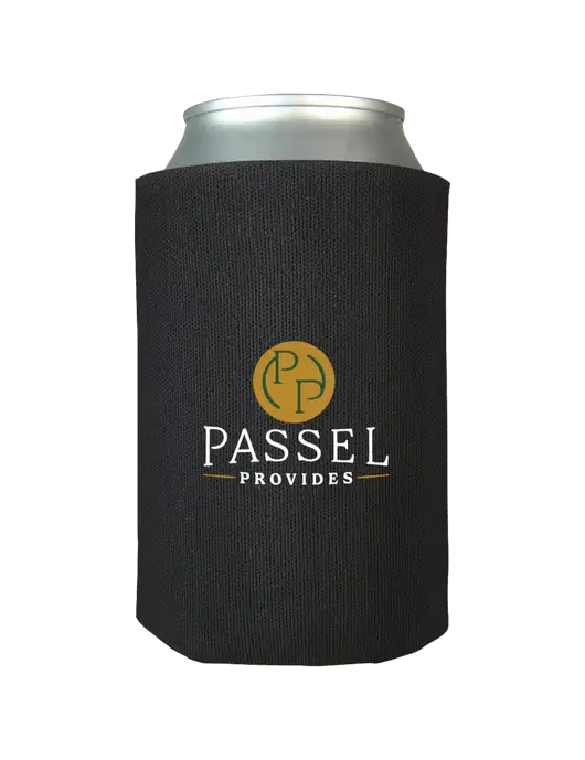 Black Foam Coolie w/Passel Provides Logo