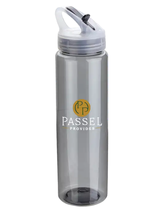 Buddy Smoke 32 oz PET Bottle with Flip Lid w/Passel Provides Logo