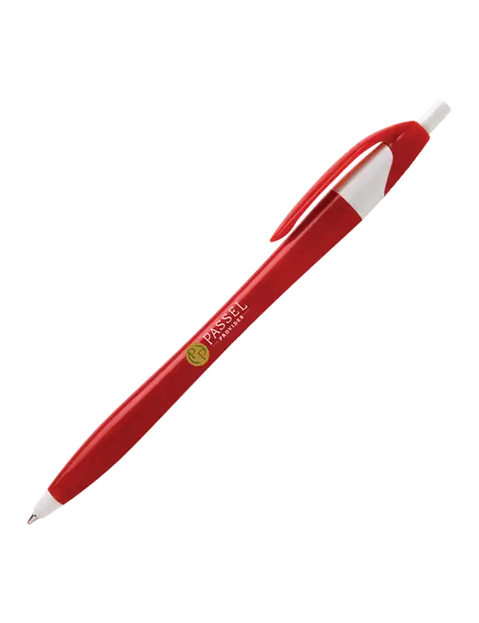 Novella Red/White Executive Pen - Blue Ink w/Passel Provides Logo