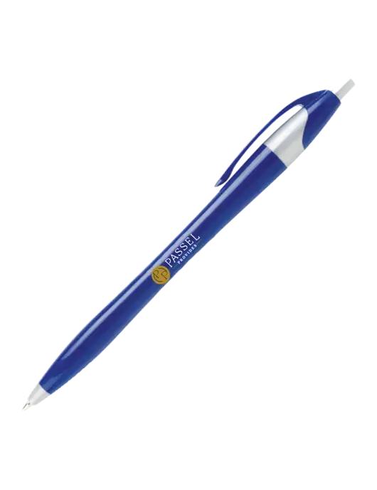 Novella Navy/Silver Corporate Pen- Blue Ink w/Passel Provides Logo